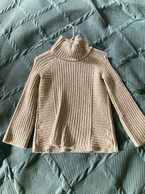 Simply Vera Vera Wang Ribbed Turtleneck Sweater - Silver